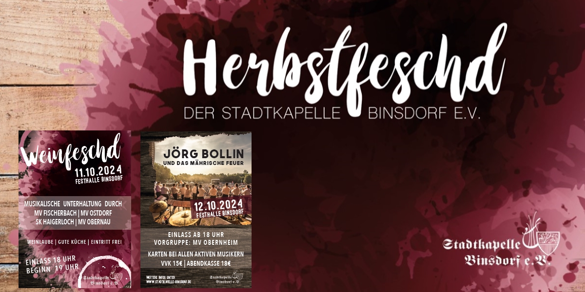 Weinfest 2024 / Sa.: Jörg Bollin und "das mährische Feuer"